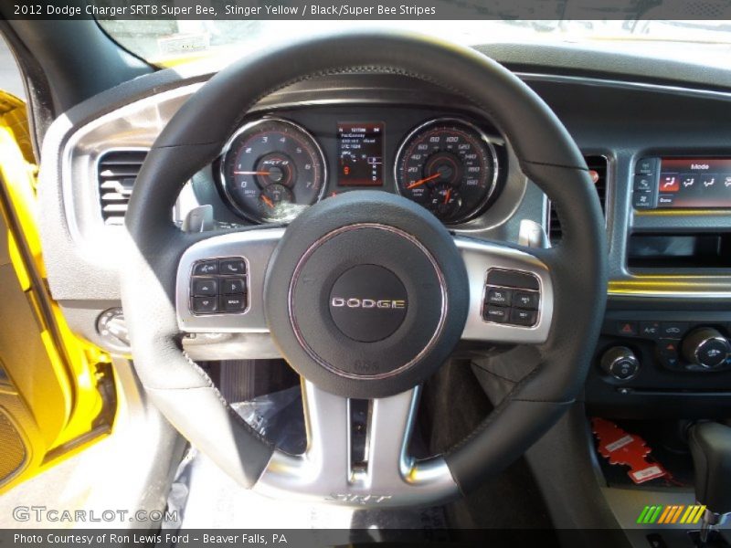 Stinger Yellow / Black/Super Bee Stripes 2012 Dodge Charger SRT8 Super Bee