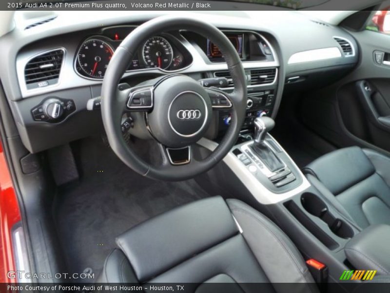 Volcano Red Metallic / Black 2015 Audi A4 2.0T Premium Plus quattro