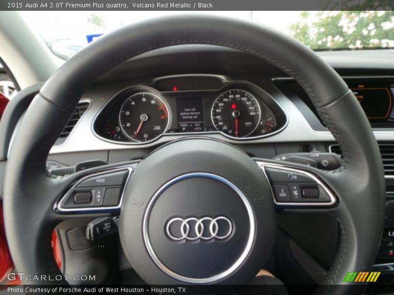 Volcano Red Metallic / Black 2015 Audi A4 2.0T Premium Plus quattro