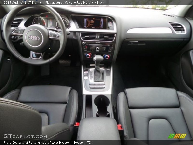 Volcano Red Metallic / Black 2015 Audi A4 2.0T Premium Plus quattro