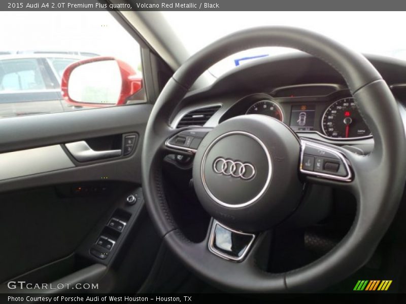 Volcano Red Metallic / Black 2015 Audi A4 2.0T Premium Plus quattro