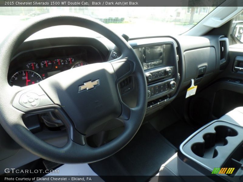 Black / Dark Ash/Jet Black 2015 Chevrolet Silverado 1500 WT Double Cab