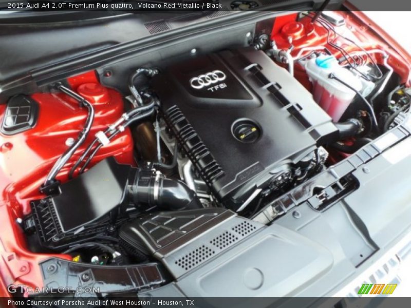 Volcano Red Metallic / Black 2015 Audi A4 2.0T Premium Plus quattro