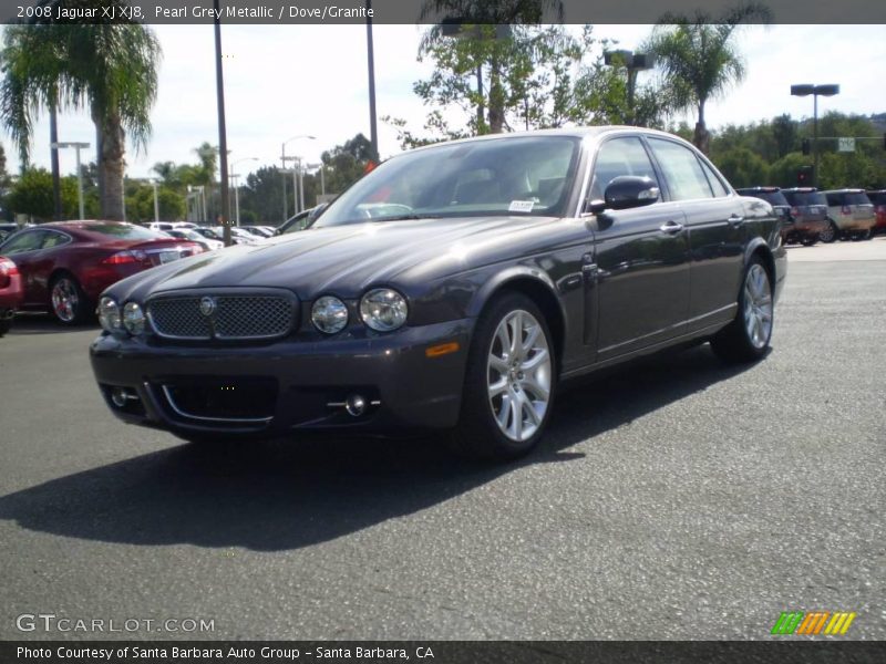 Pearl Grey Metallic / Dove/Granite 2008 Jaguar XJ XJ8