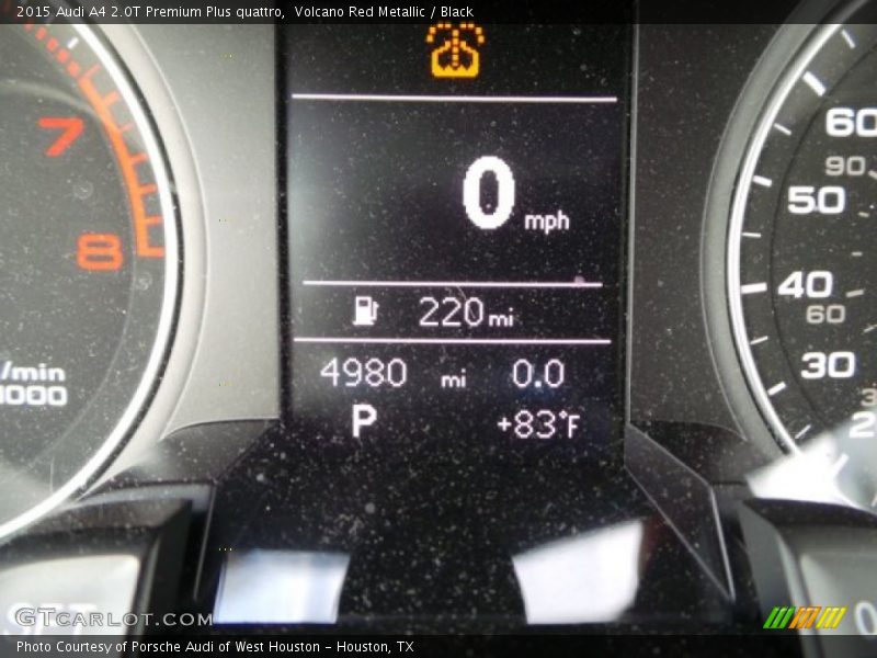 Volcano Red Metallic / Black 2015 Audi A4 2.0T Premium Plus quattro