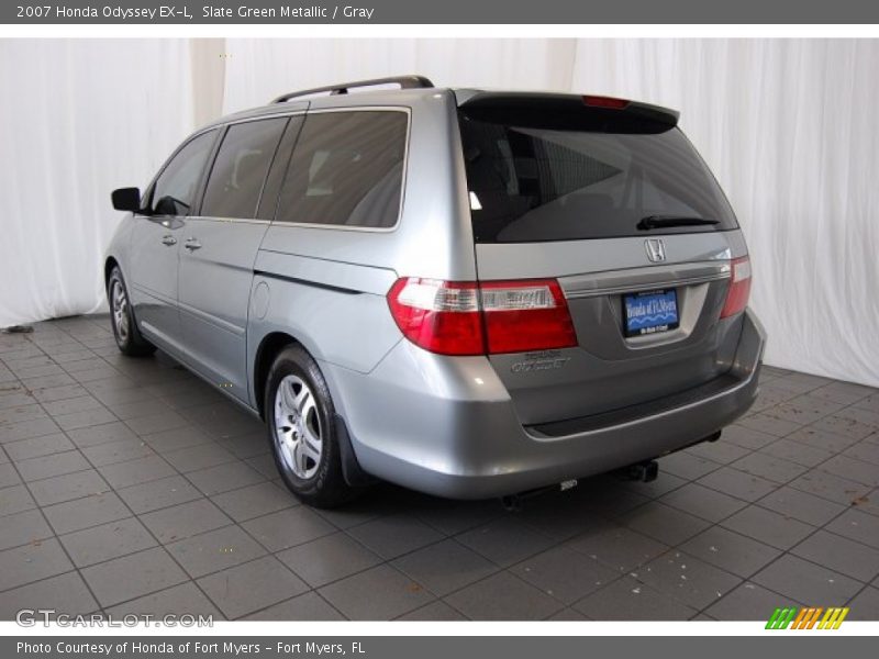 Slate Green Metallic / Gray 2007 Honda Odyssey EX-L