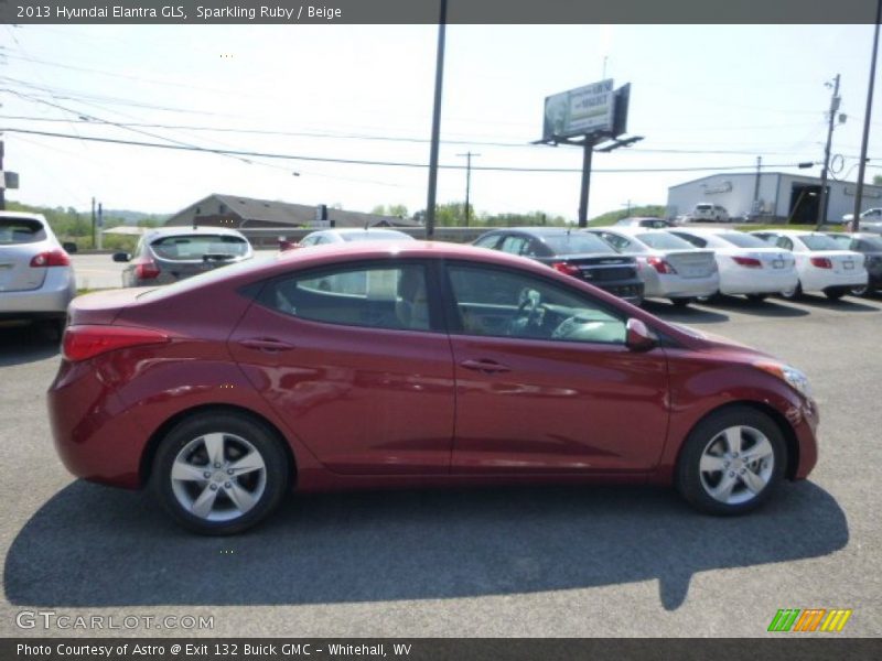 Sparkling Ruby / Beige 2013 Hyundai Elantra GLS