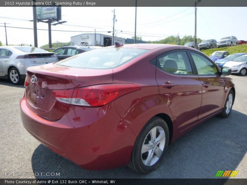 Sparkling Ruby / Beige 2013 Hyundai Elantra GLS