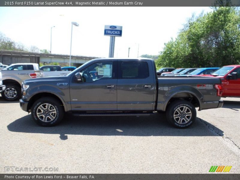 Magnetic Metallic / Medium Earth Gray 2015 Ford F150 Lariat SuperCrew 4x4