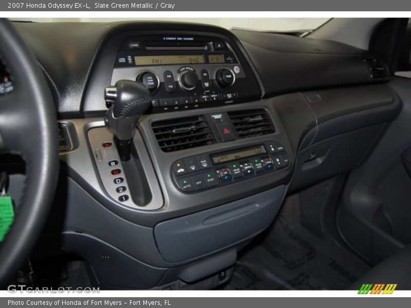 Slate Green Metallic / Gray 2007 Honda Odyssey EX-L