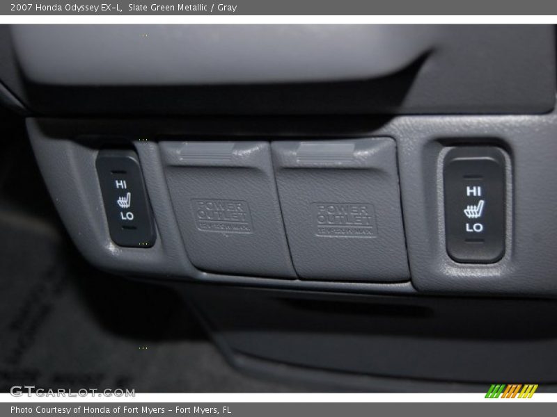 Slate Green Metallic / Gray 2007 Honda Odyssey EX-L