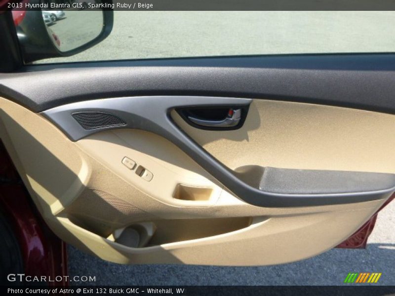 Sparkling Ruby / Beige 2013 Hyundai Elantra GLS