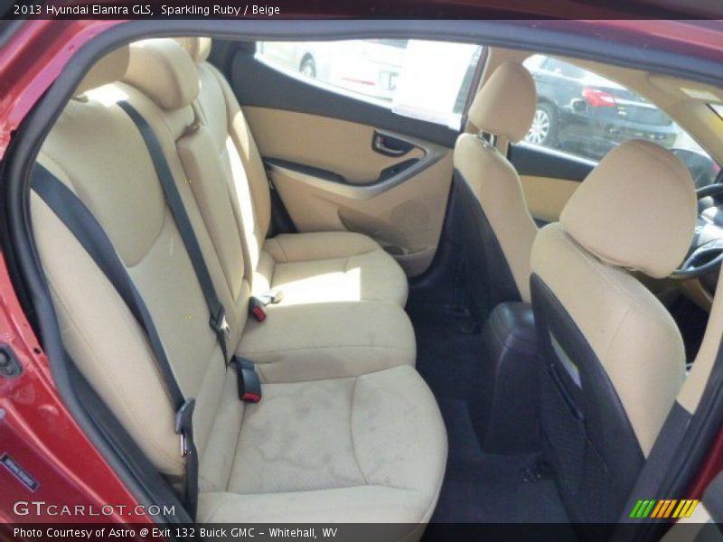 Sparkling Ruby / Beige 2013 Hyundai Elantra GLS