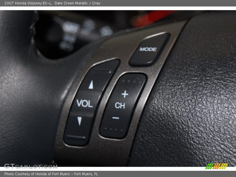 Slate Green Metallic / Gray 2007 Honda Odyssey EX-L
