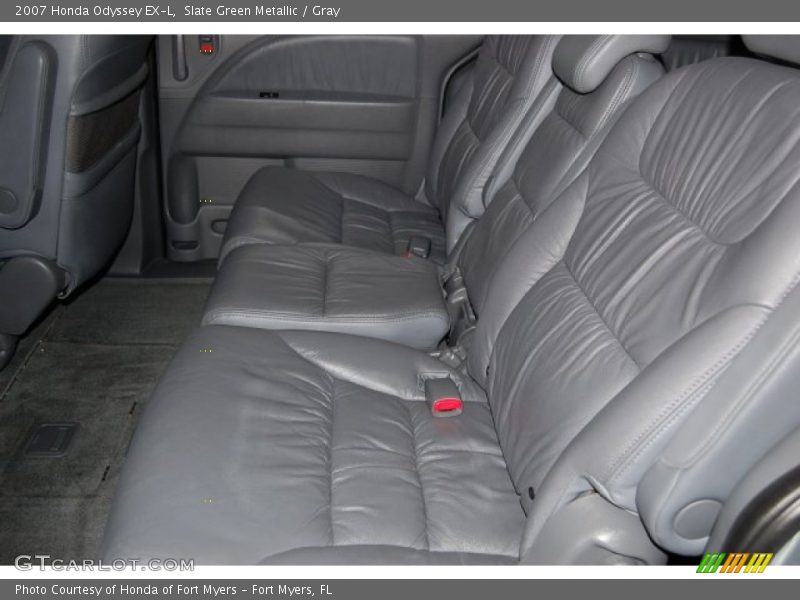 Slate Green Metallic / Gray 2007 Honda Odyssey EX-L