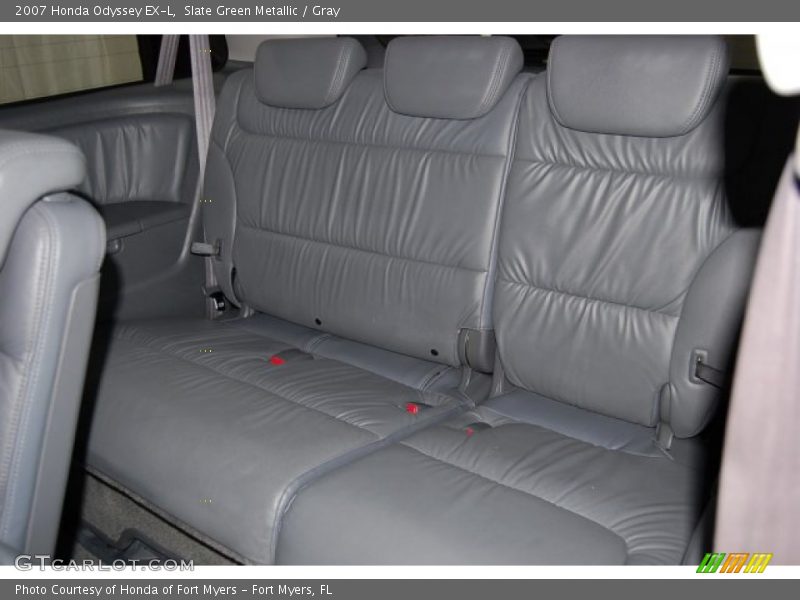 Slate Green Metallic / Gray 2007 Honda Odyssey EX-L