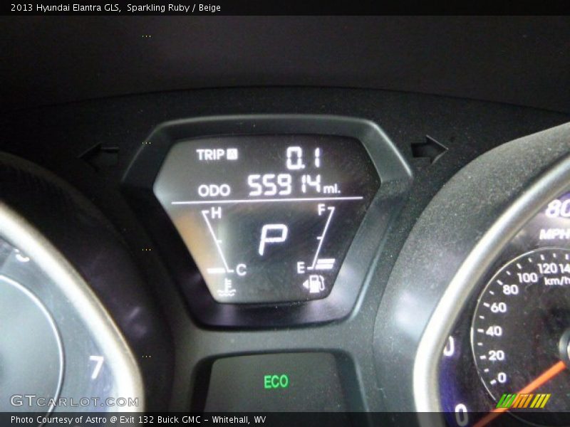 Sparkling Ruby / Beige 2013 Hyundai Elantra GLS