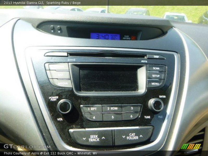 Sparkling Ruby / Beige 2013 Hyundai Elantra GLS