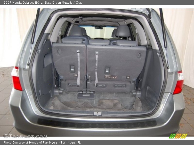 Slate Green Metallic / Gray 2007 Honda Odyssey EX-L