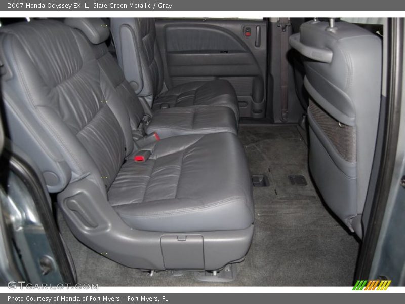 Slate Green Metallic / Gray 2007 Honda Odyssey EX-L