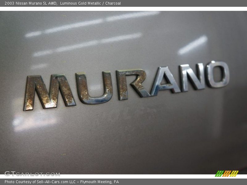 Luminous Gold Metallic / Charcoal 2003 Nissan Murano SL AWD