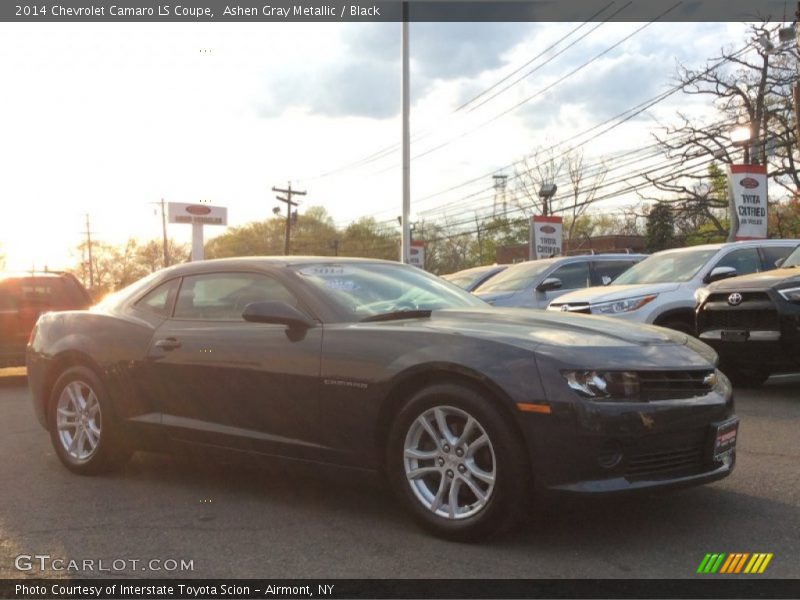Ashen Gray Metallic / Black 2014 Chevrolet Camaro LS Coupe