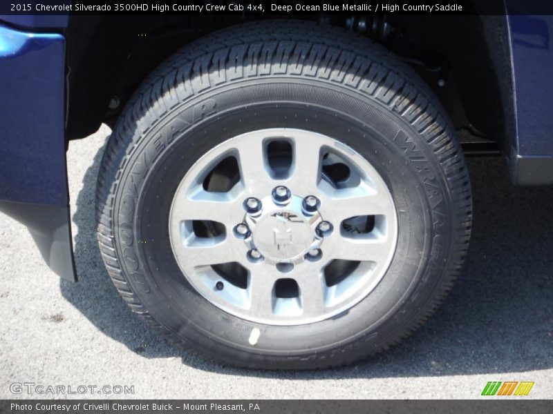 Deep Ocean Blue Metallic / High Country Saddle 2015 Chevrolet Silverado 3500HD High Country Crew Cab 4x4