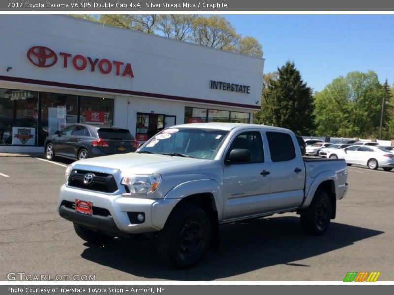 Silver Streak Mica / Graphite 2012 Toyota Tacoma V6 SR5 Double Cab 4x4