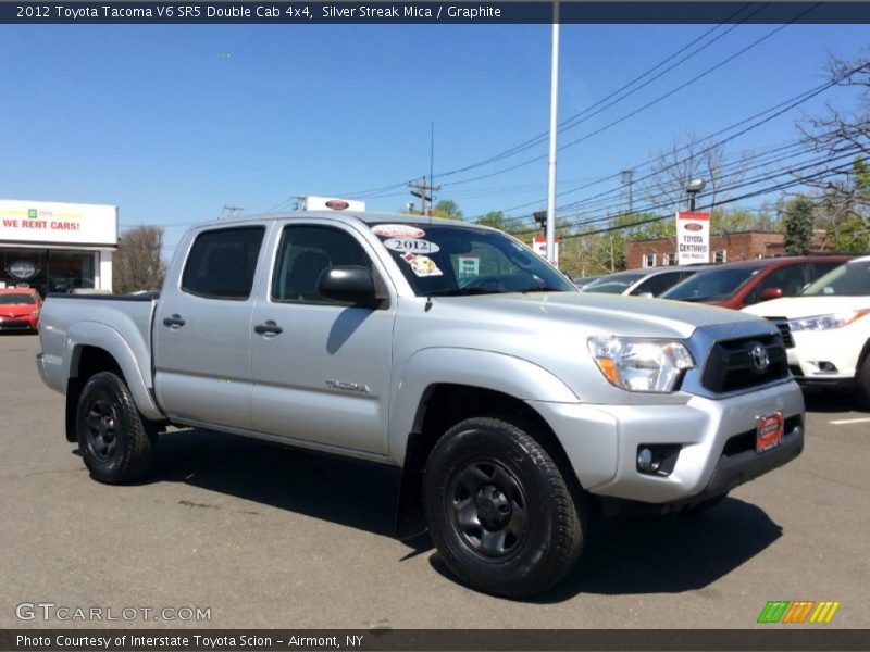 Silver Streak Mica / Graphite 2012 Toyota Tacoma V6 SR5 Double Cab 4x4