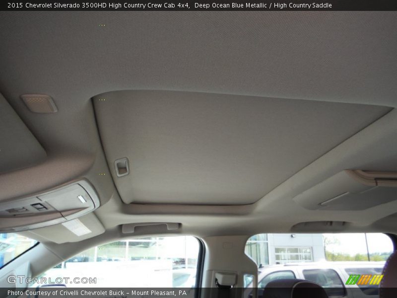 Deep Ocean Blue Metallic / High Country Saddle 2015 Chevrolet Silverado 3500HD High Country Crew Cab 4x4