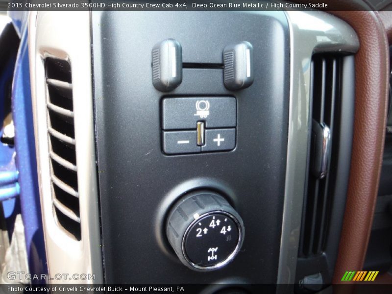 Controls of 2015 Silverado 3500HD High Country Crew Cab 4x4