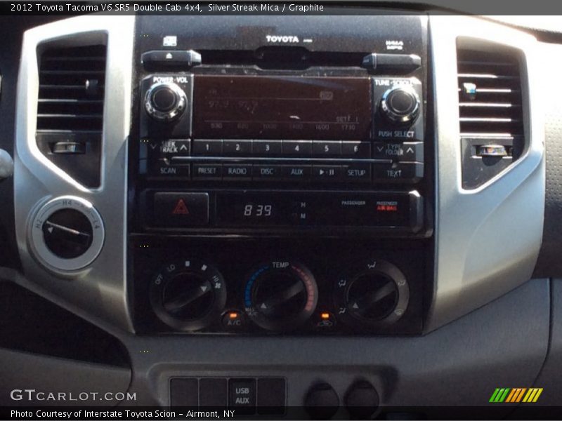 Silver Streak Mica / Graphite 2012 Toyota Tacoma V6 SR5 Double Cab 4x4