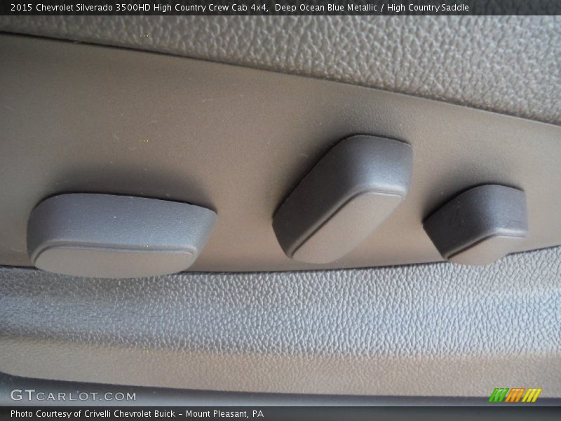 Deep Ocean Blue Metallic / High Country Saddle 2015 Chevrolet Silverado 3500HD High Country Crew Cab 4x4