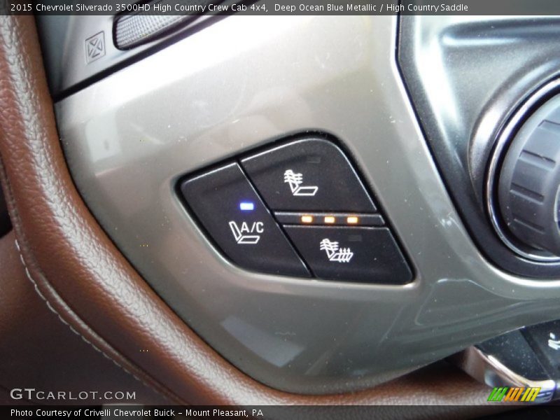 Controls of 2015 Silverado 3500HD High Country Crew Cab 4x4