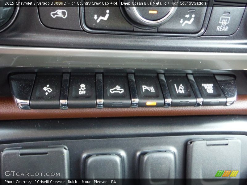 Controls of 2015 Silverado 3500HD High Country Crew Cab 4x4