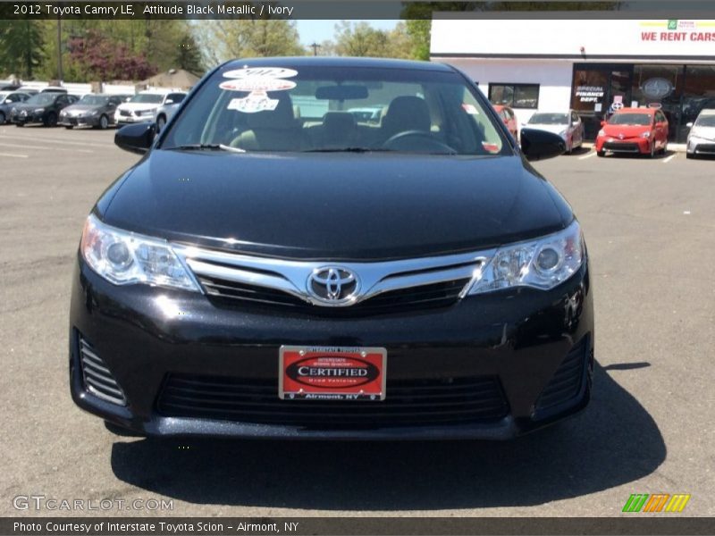Attitude Black Metallic / Ivory 2012 Toyota Camry LE