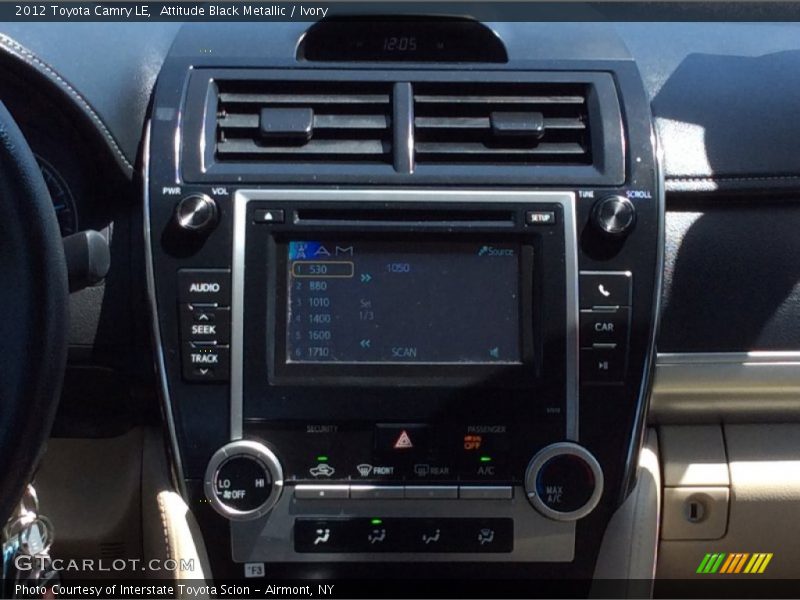 Attitude Black Metallic / Ivory 2012 Toyota Camry LE