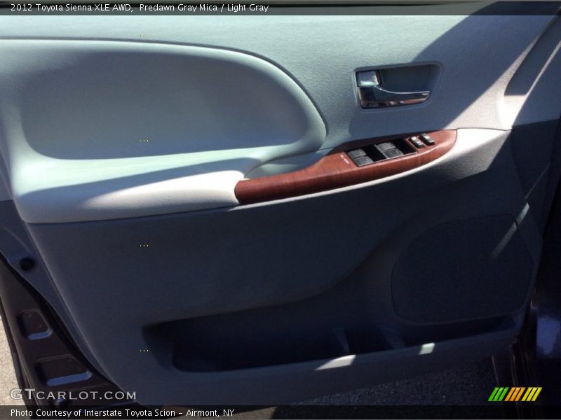 Predawn Gray Mica / Light Gray 2012 Toyota Sienna XLE AWD
