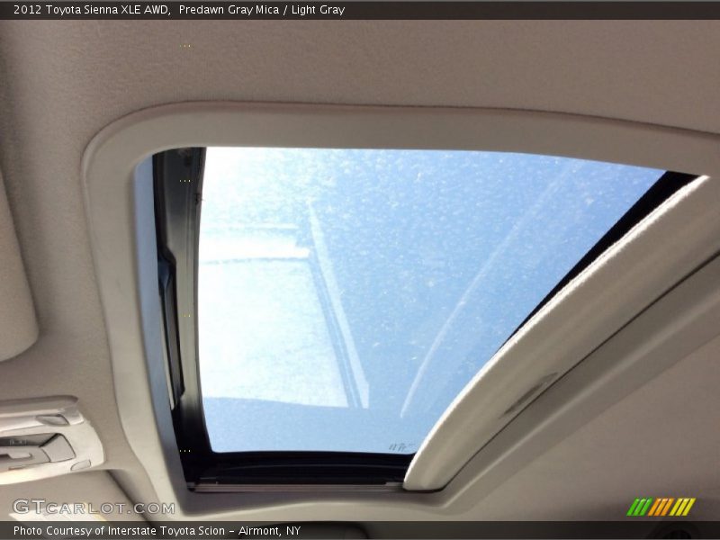 Predawn Gray Mica / Light Gray 2012 Toyota Sienna XLE AWD