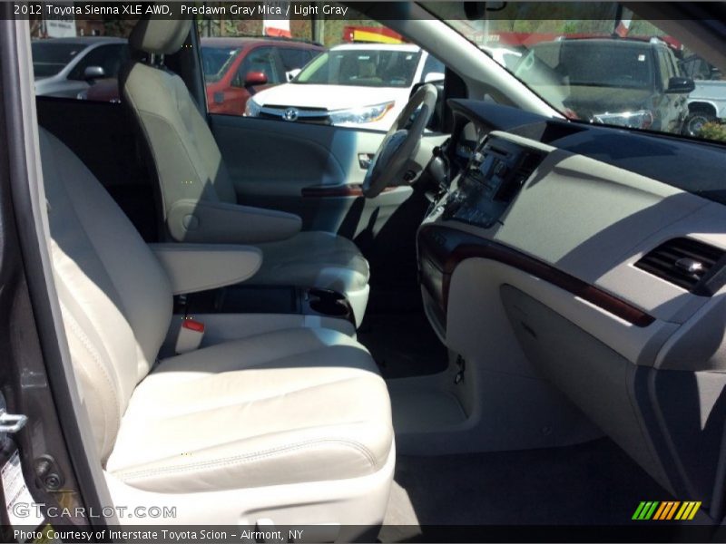 Predawn Gray Mica / Light Gray 2012 Toyota Sienna XLE AWD