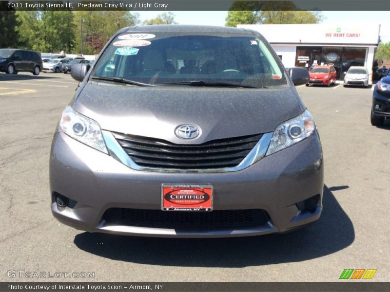 Predawn Gray Mica / Light Gray 2011 Toyota Sienna LE