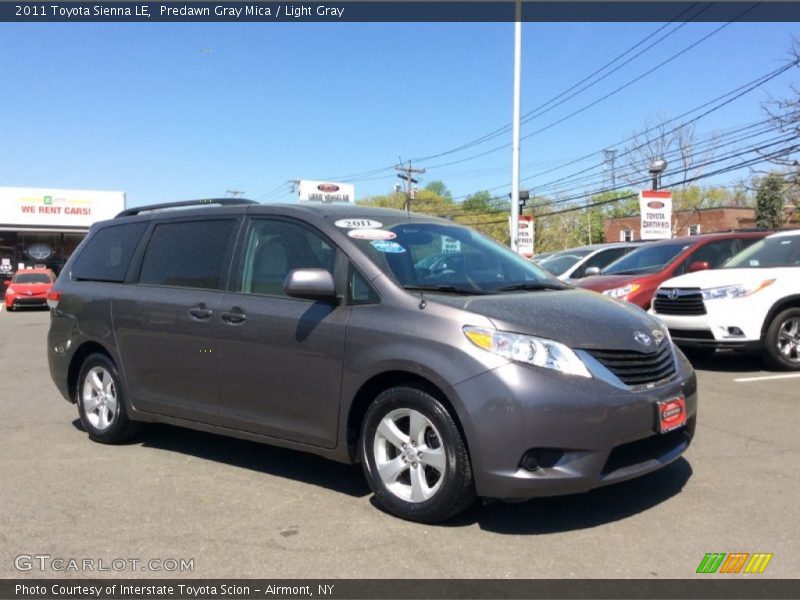 Predawn Gray Mica / Light Gray 2011 Toyota Sienna LE