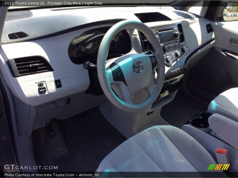 Predawn Gray Mica / Light Gray 2011 Toyota Sienna LE