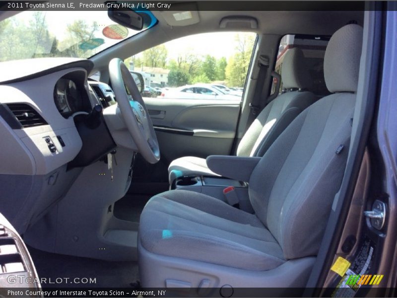 Predawn Gray Mica / Light Gray 2011 Toyota Sienna LE
