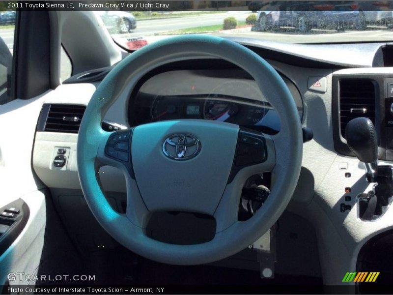Predawn Gray Mica / Light Gray 2011 Toyota Sienna LE