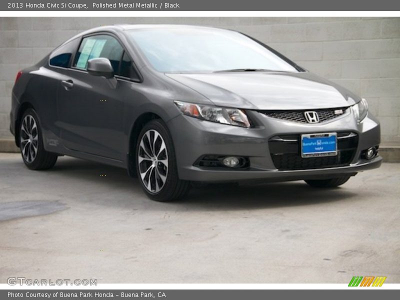 Polished Metal Metallic / Black 2013 Honda Civic Si Coupe