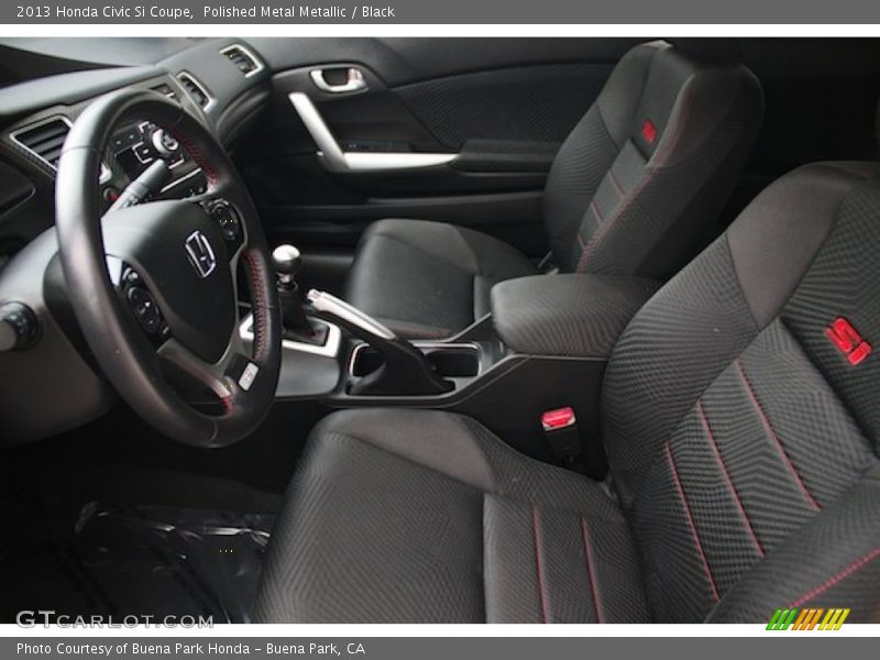 Polished Metal Metallic / Black 2013 Honda Civic Si Coupe