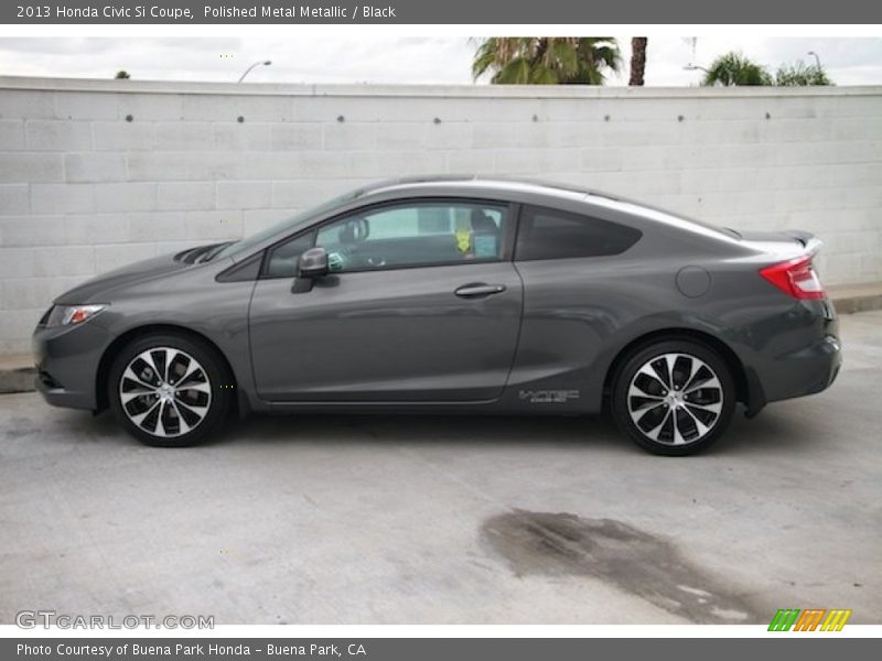 Polished Metal Metallic / Black 2013 Honda Civic Si Coupe