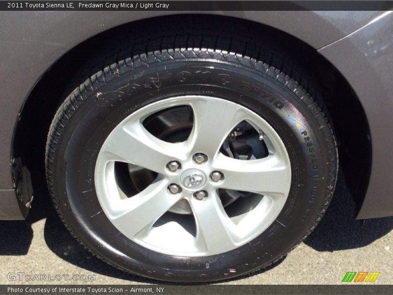 Predawn Gray Mica / Light Gray 2011 Toyota Sienna LE