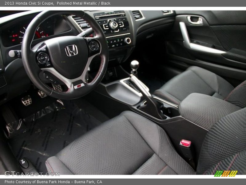 Polished Metal Metallic / Black 2013 Honda Civic Si Coupe